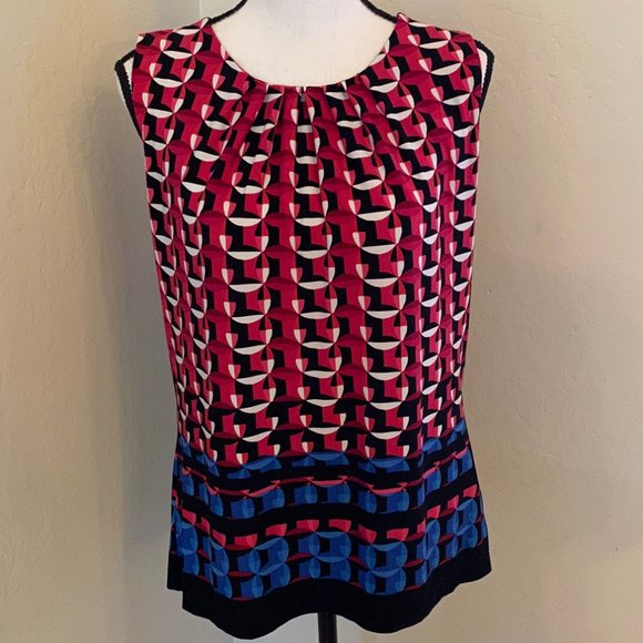 Calvin Klein Tops - Calvin Klein Size Large Colorful Tank Top Blouse